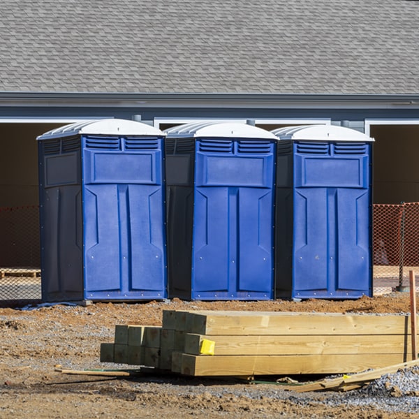 how do you ensure the portable restrooms are secure and safe from vandalism during an event in Bovill